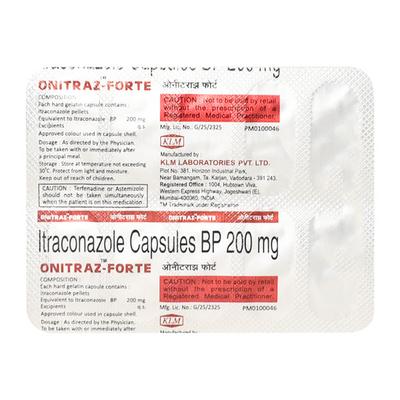 Onitraz Forte Capsule 10'S - Fungal Infections-Anf