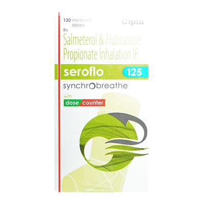 Seroflo 125 Synchrobreathe with Dose Counter 120MD Inhaler 9.6g - Asthma/COPD-Ast