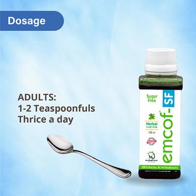 Emcof-SF Herbal Cough Syrup 100 ml - Cough Syrup