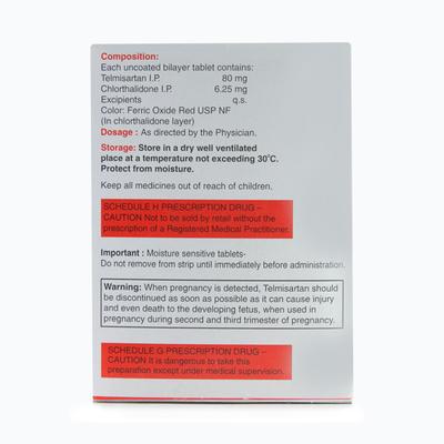 Telma CT 80/6.25mg Tablet 15'S - Hypertension-Ang