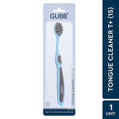 Gubb 1 Pc New Tongue Cleaner 1S T+ Blue 175gm 175 gm - Floss & Tongue Cleaners