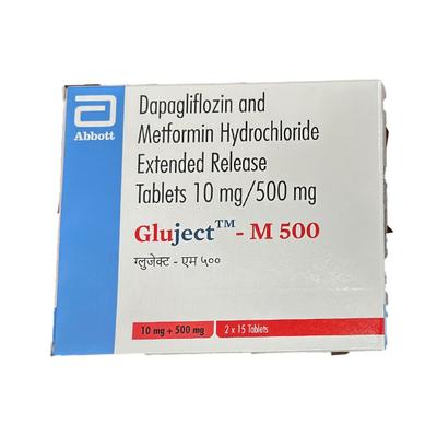 GLUJECT M 500 Tablet 15's - Diabetes-Ant