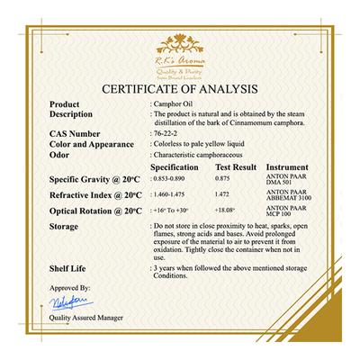 R.K's Aroma Essential Oil - Camphor 10 ml - Essential Oils