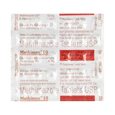 METHIMEZ 10mg Tablet 30's - Hyperthyroidism-Ant