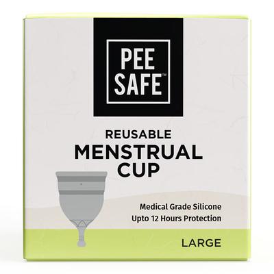Pee Safe Reusable Menstrual Cup with Medical Grade Silcone for Women - Large 1's - Menstrual Cups