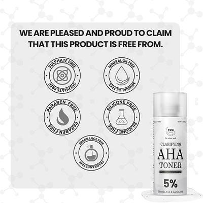 Buy TNW The Natural Wash Clarifying AHA Toner with 5% Glycolic Acid and ...