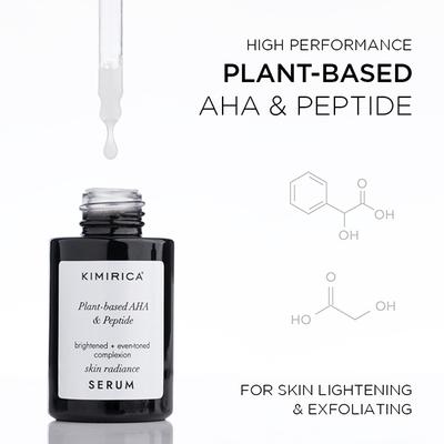 Kimirica Skin Radiance Face Serum with 100% Plant-based AHA & Peptide for Youthful Glow 30 ml - Face Serum