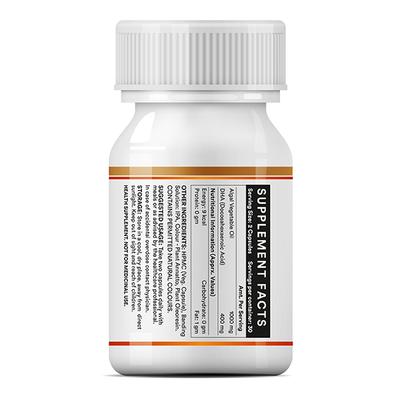 INLIFE Vegetarian DHA Capsules 60's - Omega Fish Oil Fatty Acids