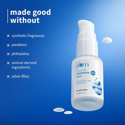 Plum 10% Niacinamide Face Serum with Rice Water Clarity Boost Fragrance free 15ml - Face Serum