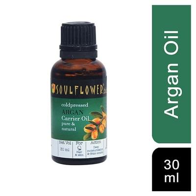 Soulflower Coldpressed Carrier Oil - Argan 30 ml - Hair Oils