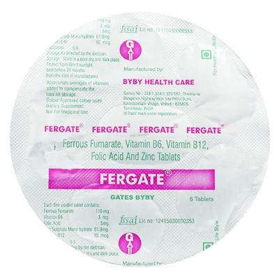 FERGATE Tablet 6's - Supplements-Vam