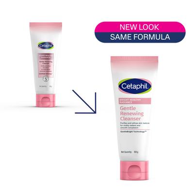 Cetaphil Bright Healthy Radiance Gentle Renewing Cleanser GentleBright Technology with Vitamin E-releasing Jojoba Beads 100 g - Face Washes