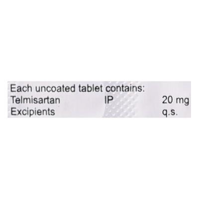 TELAID 20 Tablet 15's - Hypertension-Ang