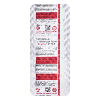 COGNISART CT 40/12.5 Tablet 10's - Hypertension-Ang