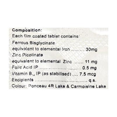 Ferose Tablet 15'S - Iron Supplement/Anaemia-Vma