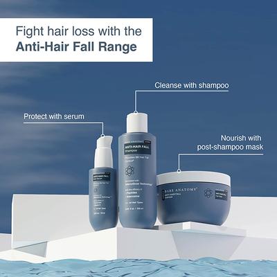Bare Anatomy Hair Fall Control Shampoo + Hair Mask Kit DHT Blocker Women & Men 250ml + 250gm 1's - Shampoos