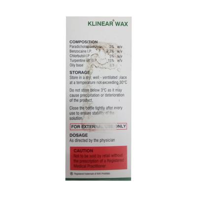 KLINEAR WAX Ear Drops 10ml - Ear Conditions-EAA