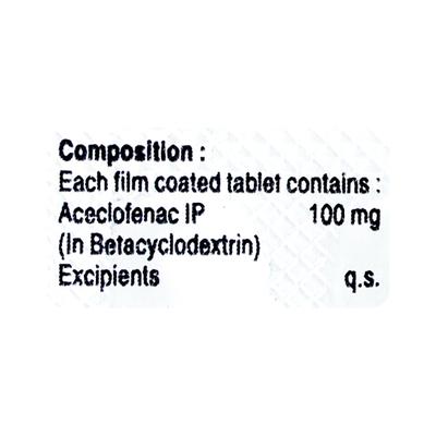 Topnac 100mg Tablet 10'S - Pain relief-Nsa