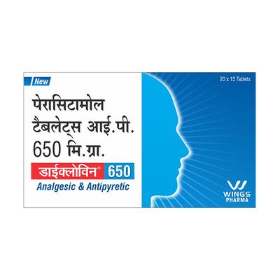 DICLOWIN 650 Tablet 15's - Fever-Ana