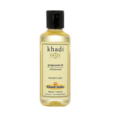 Khadi Swati Cold Presses Oil - Grapeseed 210 ml - Personal Care (Ayush)