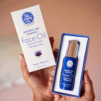 The Mom's Co. Natural Age Control Face Oil with The Power of Bakuchiol Repairs & Restores 30ml - Face Moisturizers