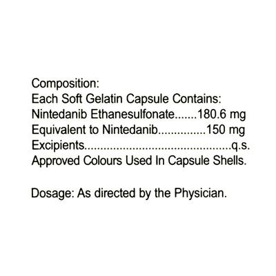 FIBNIB 150 Capsule 10's - Idiopathic Pulmonary Fibrosis