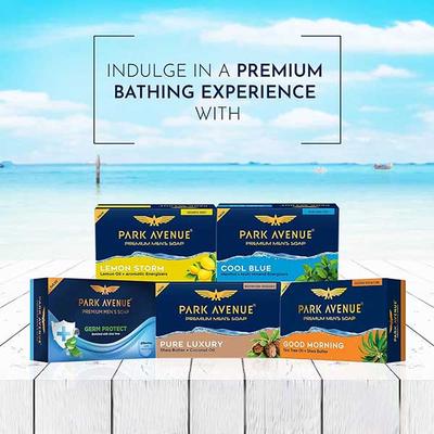 Park Avenue Premium Men Soaps for Bath - Cool Blue 500 g - Soaps