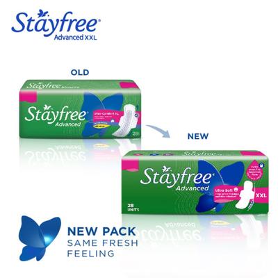 Stayfree Advanced Ultra-Comfort with Wings (XL) 28's - Sanitary Napkins