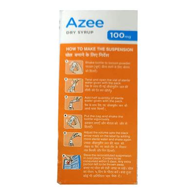Azee 100mg Peppermint Flavour Dry Syrup 15ml - Bacterial Infections-Mac