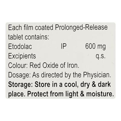 ETOLGIA XR 600 Tablet 10's - Arthritis-Non