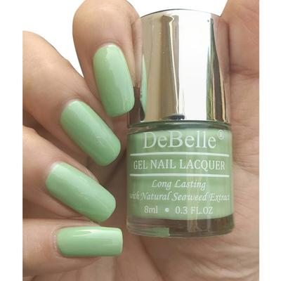 DeBelle Gel Nail Lacquer Fleur Pistachio Turqoise Mint Green Nail Polish 8 ml - Nail Polish