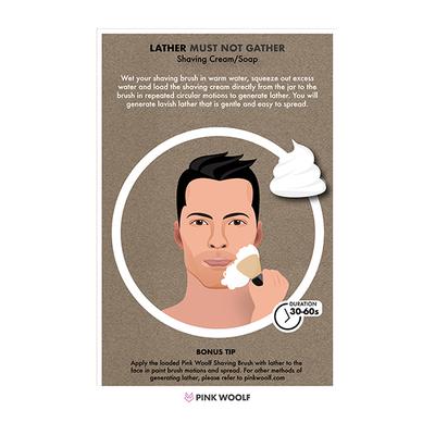 Pink Woolf Luxury Shaving Soap - Oudh & Sandalwood (Refill) 50 gm - Shaving Creams