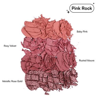 Gush Beauty Eye Like It Stacked- Pink Rock Do-it-all,4 In-1 Eyeshadow Palette 3.6gm - Eyeshadow, Bases & Primers
