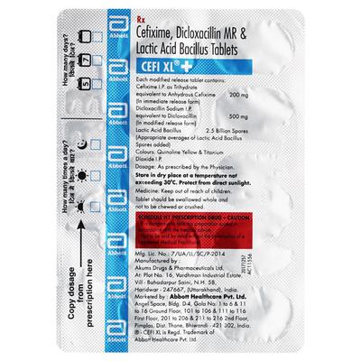 CEFI XL + Tablet 10's - Bacterial Infections-Cep