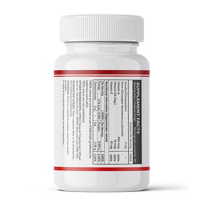 INLIFE Astaxanthin 4mg Supplement AstaZine Vitamin A, D, E Veg Capsules 30's - Multi-Vitamins