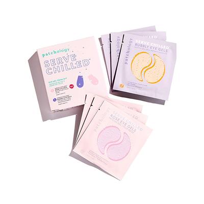 Patchology Serve Chilled Eye Gel Trial Kit - 1- Serve Chilled Rose Eye Gels, 2- Serve Chilled BuBBly Eye Gels 3 + 3 Pair 1's - Eye Gels & Roll-On