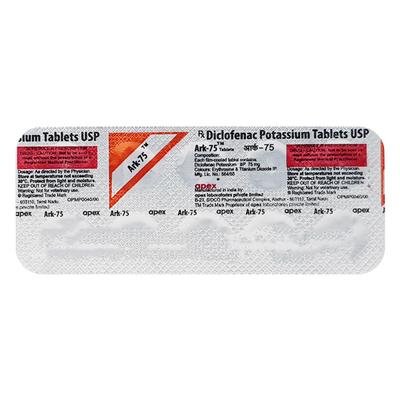 ARK 75mg Tablet 10'S - Pain relief-Nsa