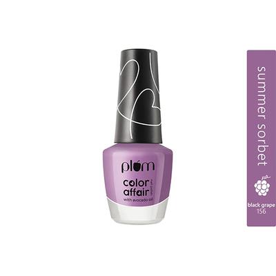 GWP Plum Color Affair Nail Polish Summer Sorbet Collection - Black Grape 156 11ml - Nail Polish