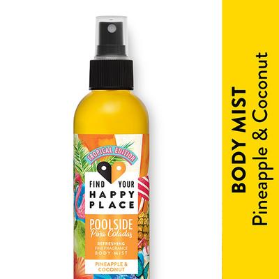 Find Your Happy Place - Poolside Pina Coladas Body Mist Pineapple & Coconut 200 ml - Body Mist/Spray