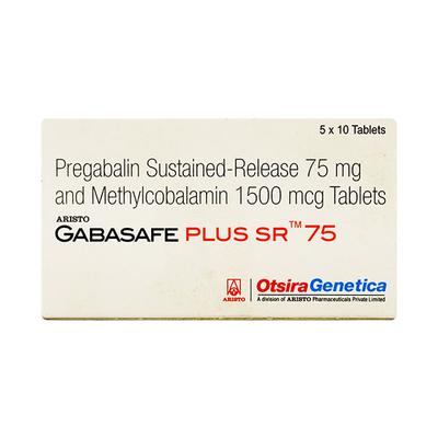 Gabasafe Plus SR 75mg Tablet 10'S - Neuropathic Pain-Dru