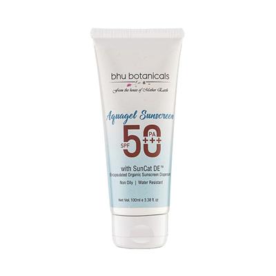 bhu botanicals Aquagel Sunscreen SPF50 PAPlus Broad Spectrum Protection UVAUVB 100 gm - Face Sunscreen