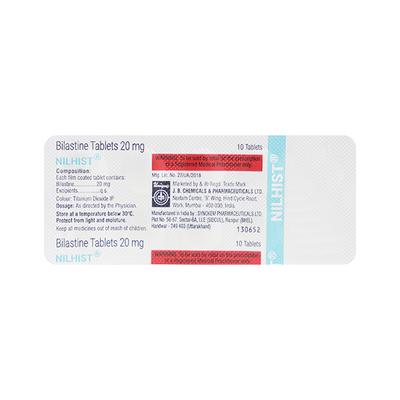 NILHIST 20 Tablet 10's - Allergies-Ant