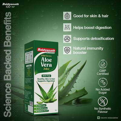 Baidyanath Aloevera Juice 1 ltr - Ayurvedic Juices
