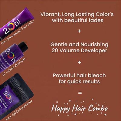2.Oh! Semi Permanent Hair Color + Lightning Kit - Ginger Spice Combo 1's - Hair Creams