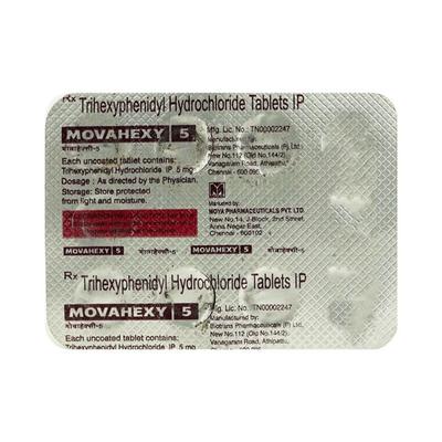 MOVAHEXY 5mg Tablet 10's - Parkinsonism-Apd