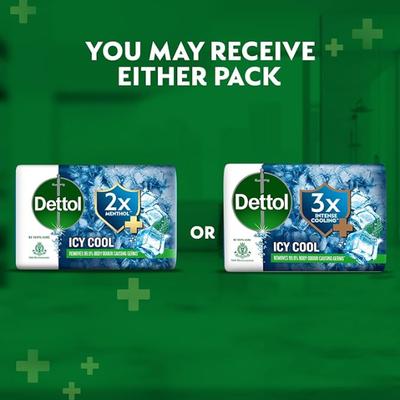 Dettol Soap - 3x Menthol Icy Cool 100 g - Soaps