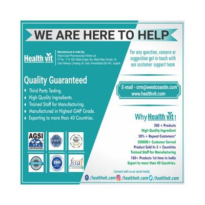 Healthvit Nutrition Natural B-Vit Vitamin B complex with Biotin, Vitamin C and Folic Acid - Tablets 2's - Multi-Vitamins