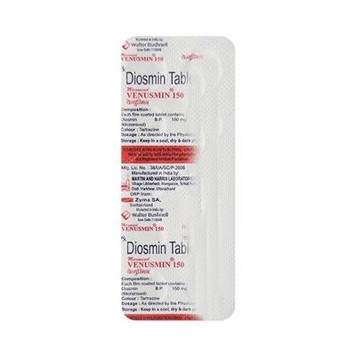 Venusmin 150mg Tablet 10'S - Varicose Veins-Phl