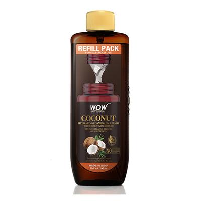 WOW Skin Science Coconut Hydrating Foaming Face Wash Refill Pack 200 ml - Face Washes