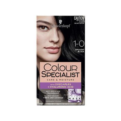 Schwarzkopf Colour Specialist At Home Permanent Hair Colour - 1.0 Opulent Black 165 ml - Crème